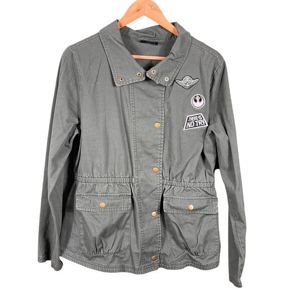 Star Wars Her Universe Military Field Jacket Utility Cinch Waist Women’s Medium - Picture 1 of 13